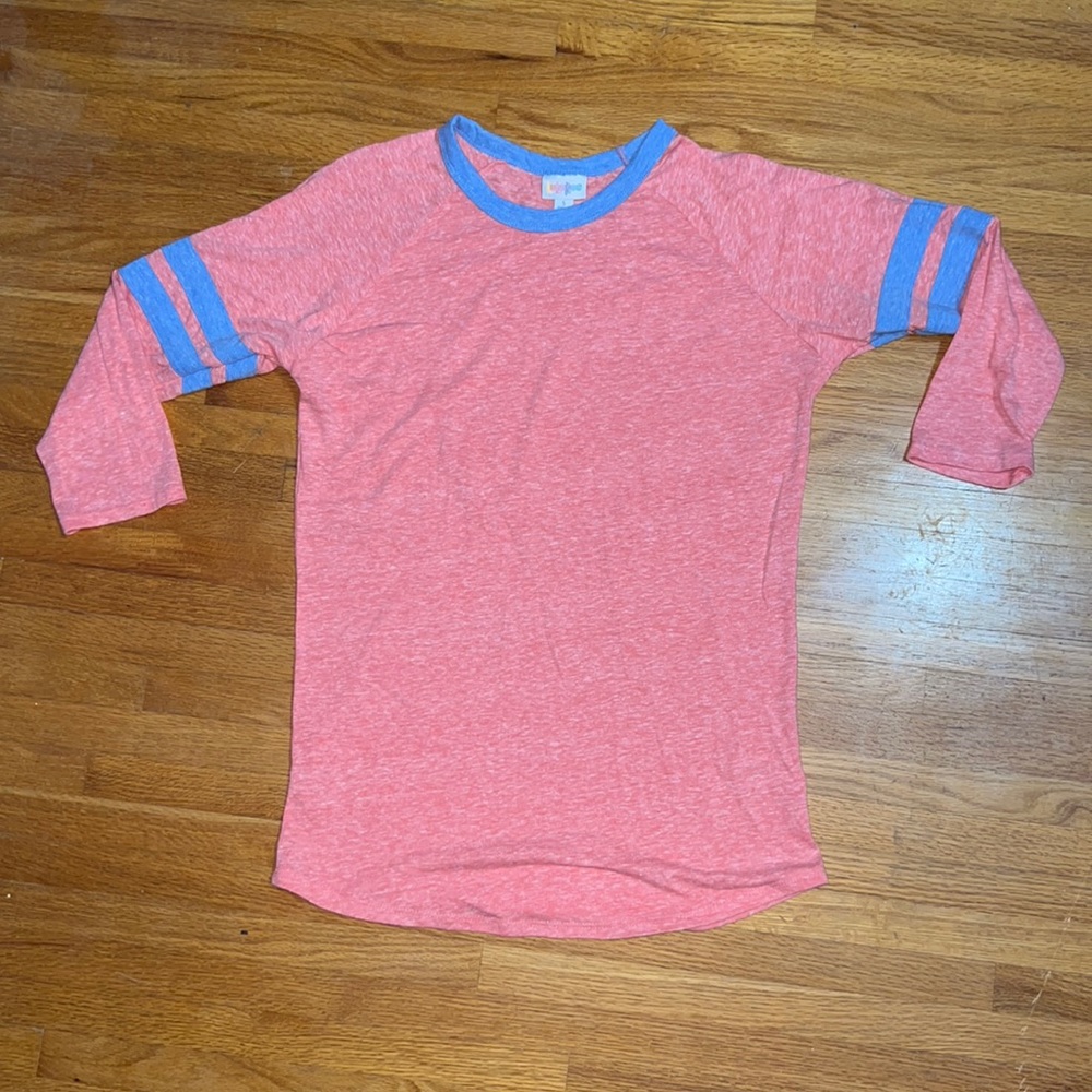 Lularoe Randy size small; pink and blue